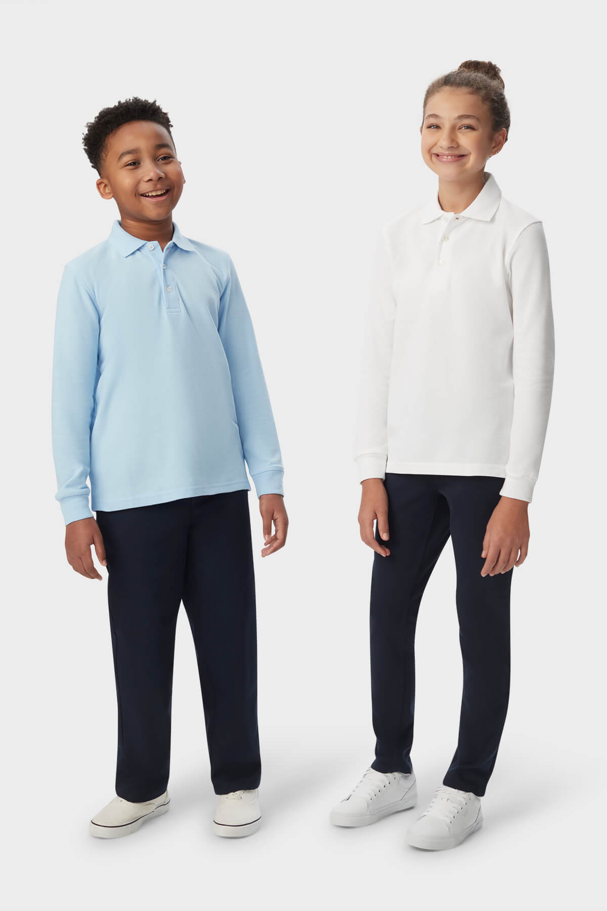 Long Sleeve Piqué Polo - French Tooast