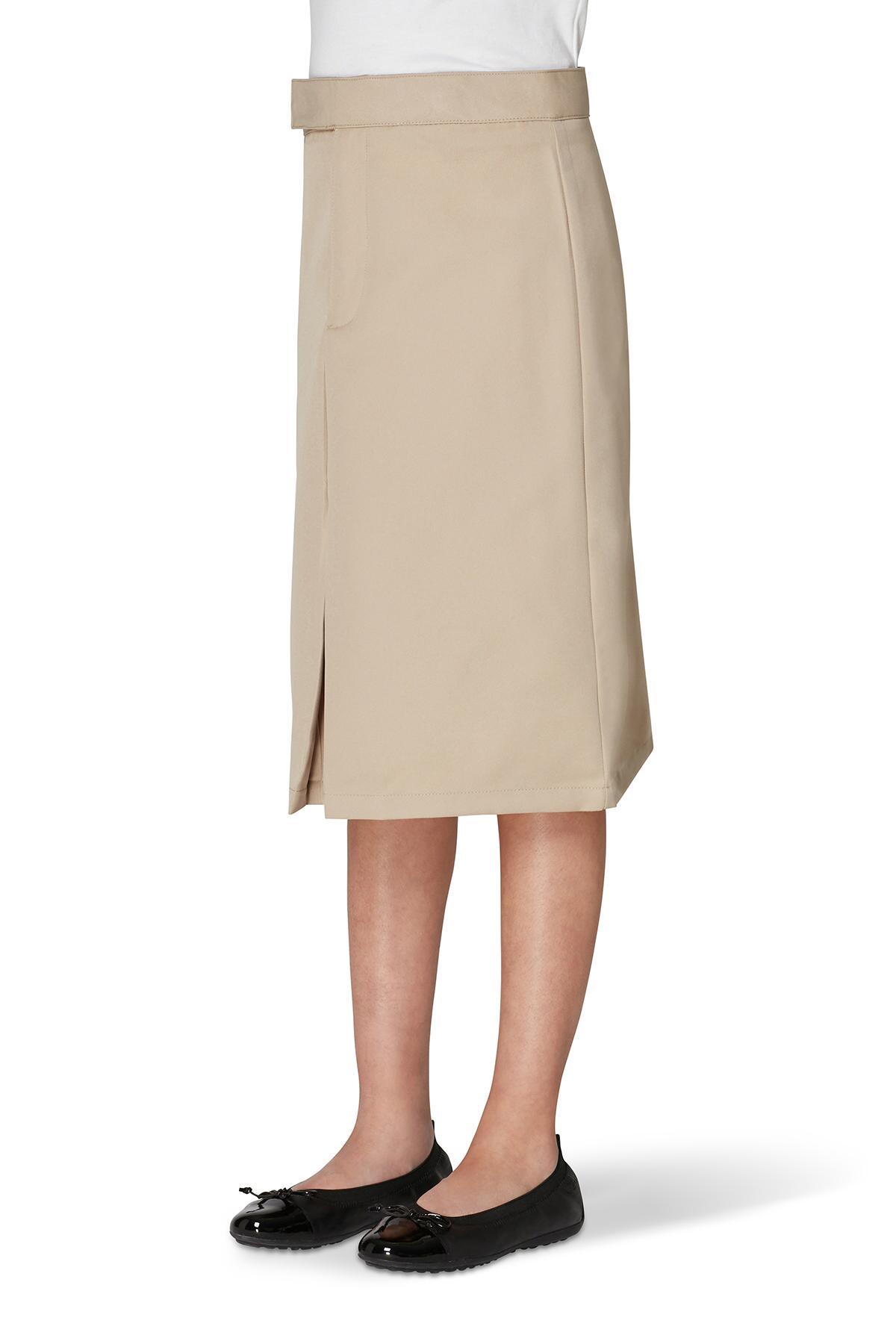 Below The Knee Kick Pleat Skirt - French Tooast