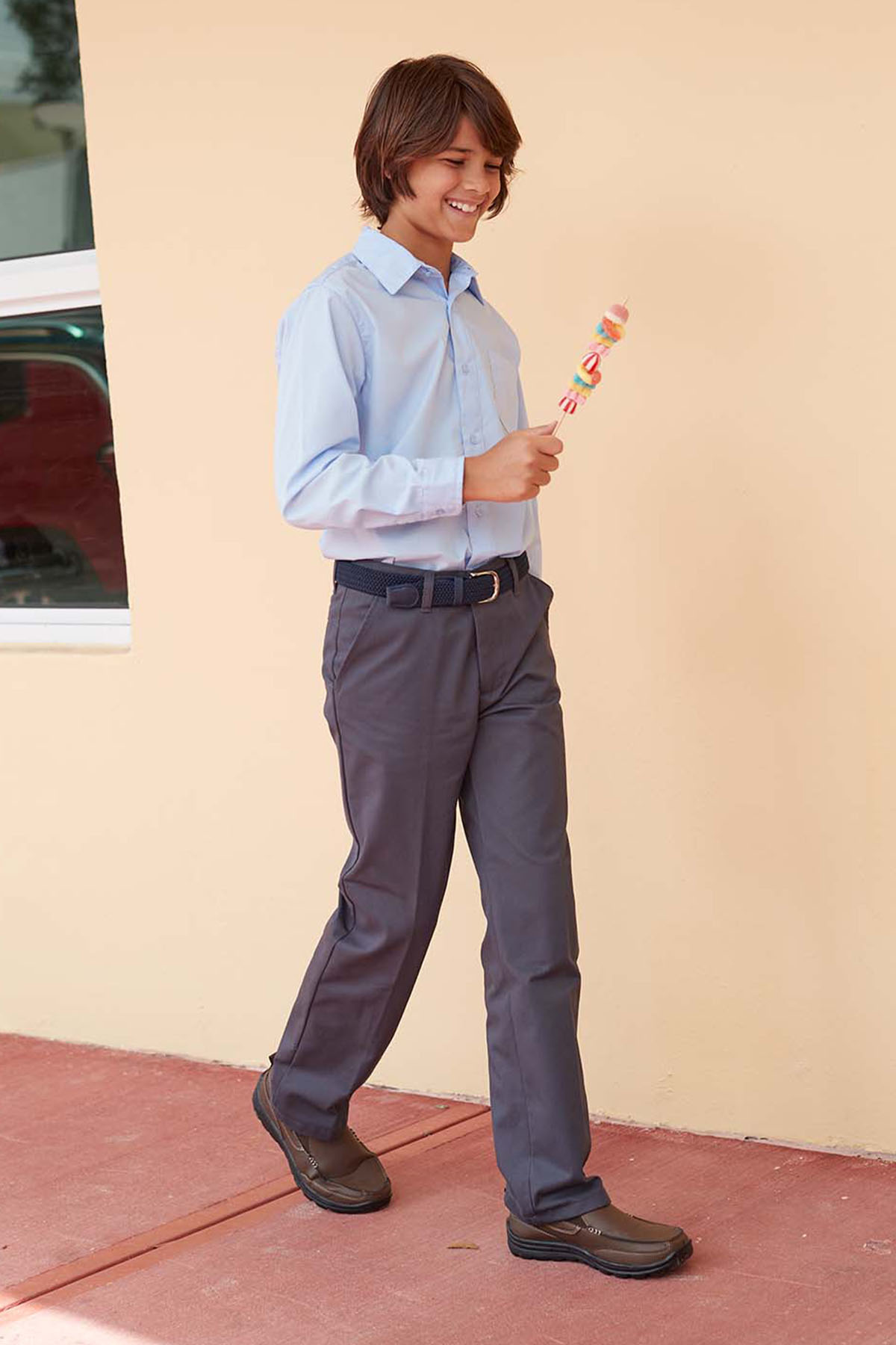 Boys’ Straight Fit Stretch Twill Pant - French Tooast