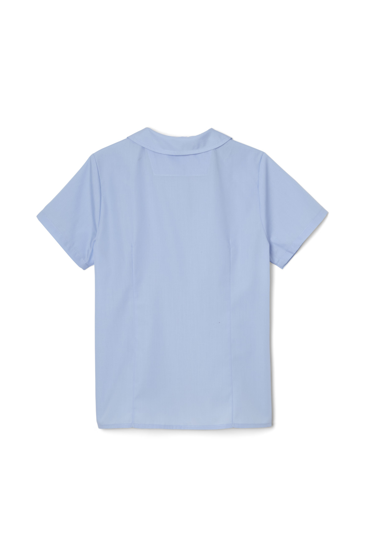 Short Sleeve Peter Pan Collar Blouse - French Tooast