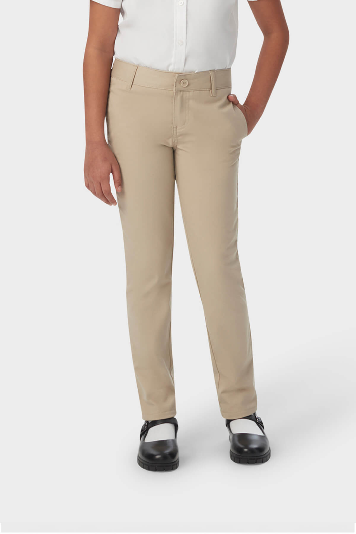 Girls’ Slim Fit Stretch Twill Pant - French Tooast