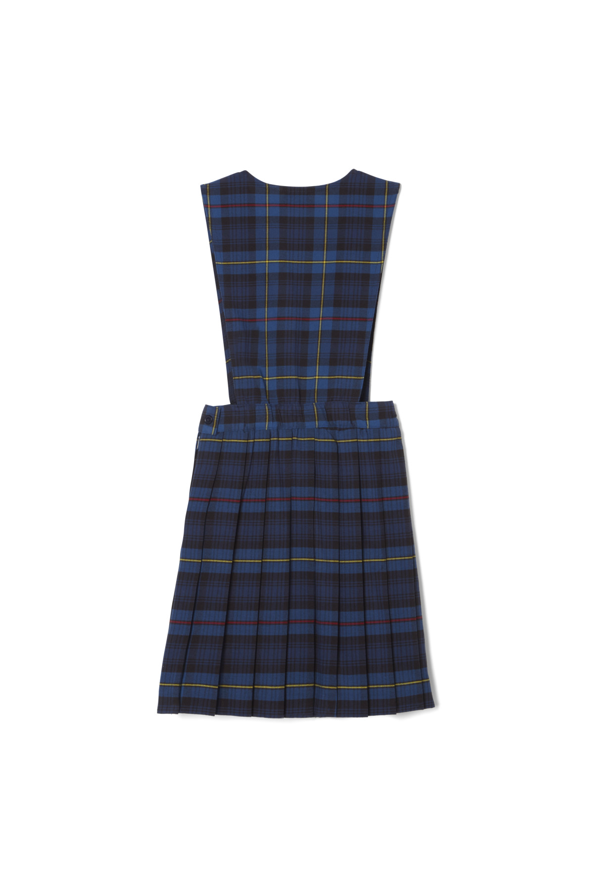 V-Neck Pleated Plaid Jumper – FINAL SALE - French Tooast